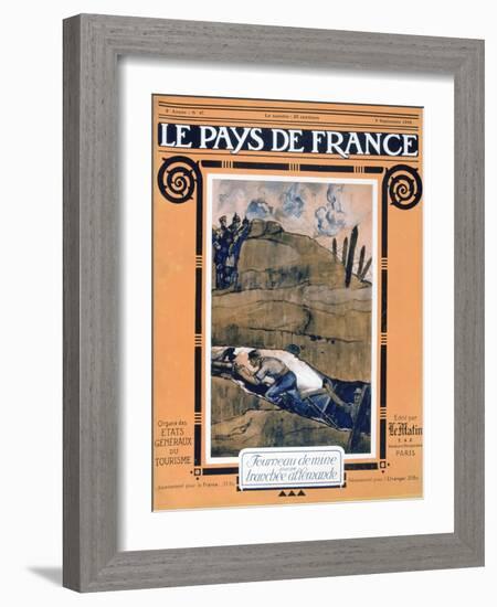 Front Cover of Le Pays De France, 9 September 1915-null-Framed Giclee Print