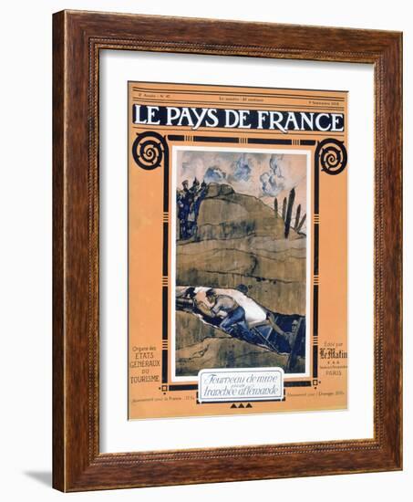 Front Cover of Le Pays De France, 9 September 1915-null-Framed Giclee Print