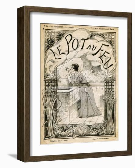 Front Cover of Le Pot Au Feu, 15th July 1896-null-Framed Giclee Print