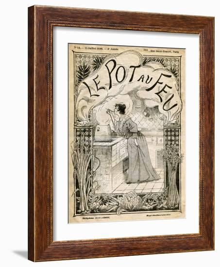 Front Cover of Le Pot Au Feu, 15th July 1896-null-Framed Giclee Print