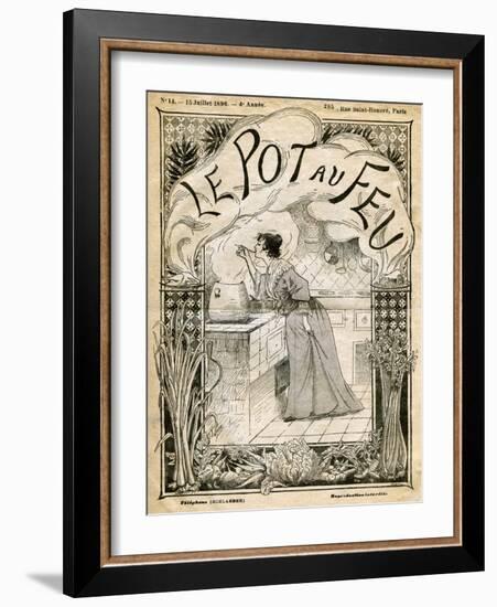 Front Cover of Le Pot Au Feu, 15th July 1896-null-Framed Giclee Print