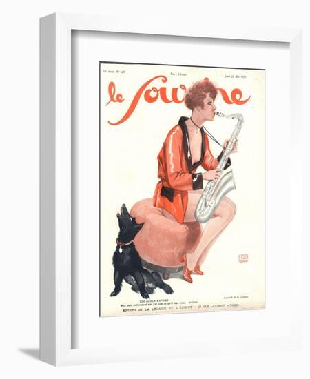 Front Cover of 'Le Sourire', 1929-Georges Leonnec-Framed Giclee Print