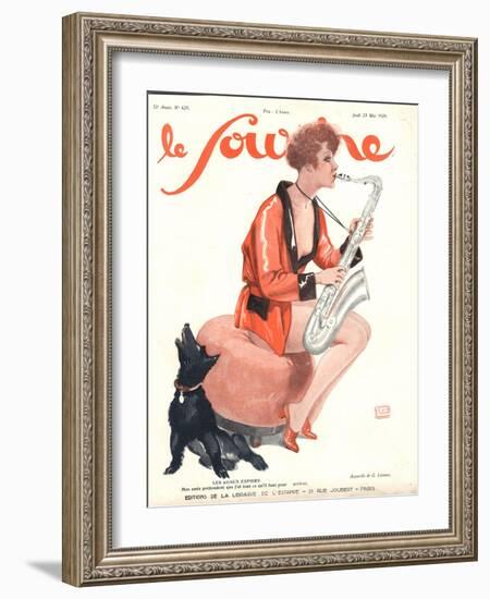 Front Cover of 'Le Sourire', 1929-Georges Leonnec-Framed Giclee Print