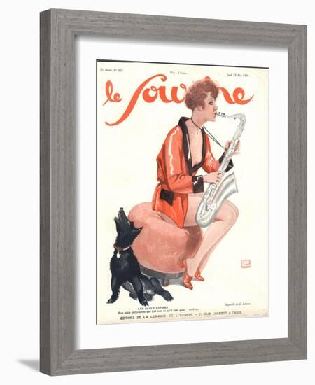 Front Cover of 'Le Sourire', 1929-Georges Leonnec-Framed Giclee Print