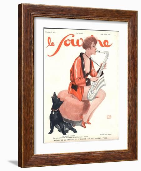 Front Cover of 'Le Sourire', 1929-Georges Leonnec-Framed Giclee Print