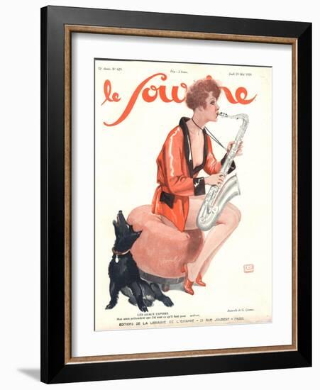 Front Cover of 'Le Sourire', 1929-Georges Leonnec-Framed Giclee Print