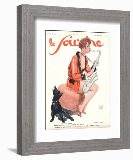 Front Cover of 'Le Sourire', 1929-Georges Leonnec-Framed Giclee Print