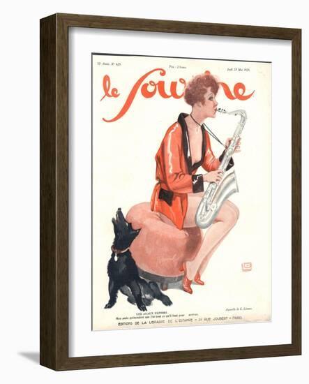 Front Cover of 'Le Sourire', 1929-Georges Leonnec-Framed Giclee Print