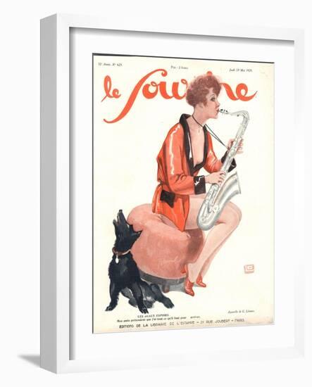 Front Cover of 'Le Sourire', 1929-Georges Leonnec-Framed Giclee Print