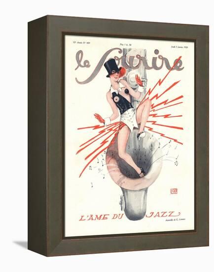 Front Cover of 'Le Sourire', January 1929-Georges Leonnec-Framed Premier Image Canvas