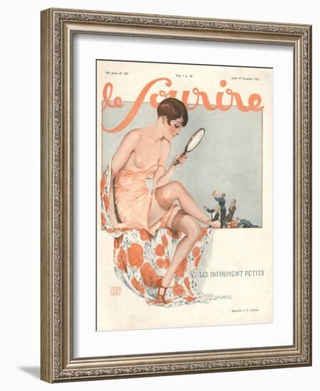 Front Cover of 'Le Sourire', November 1927-Georges Leonnec-Framed Giclee Print