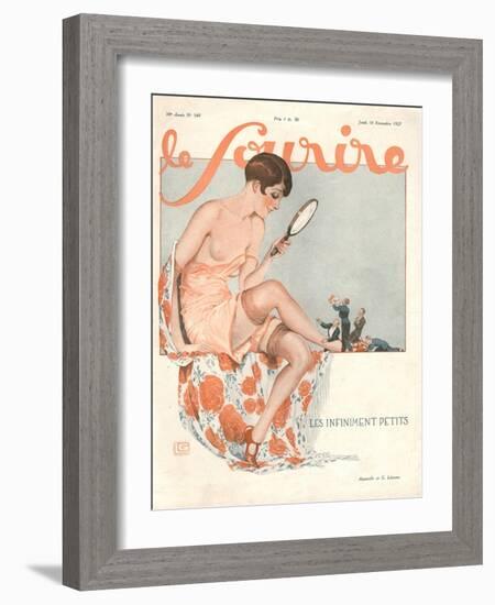 Front Cover of 'Le Sourire', November 1927-Georges Leonnec-Framed Giclee Print