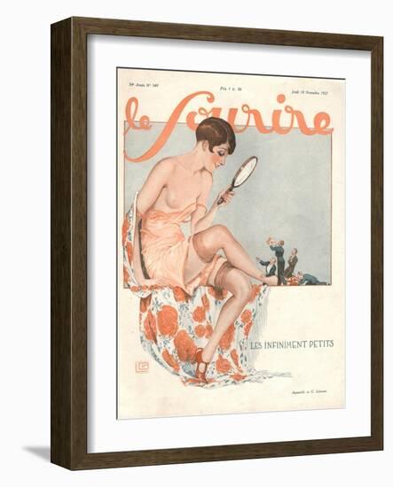 Front Cover of 'Le Sourire', November 1927-Georges Leonnec-Framed Giclee Print