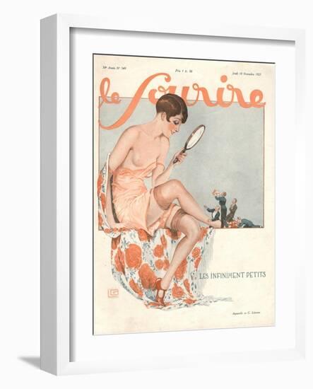 Front Cover of 'Le Sourire', November 1927-Georges Leonnec-Framed Giclee Print