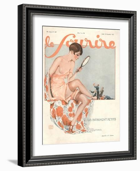 Front Cover of 'Le Sourire', November 1927-Georges Leonnec-Framed Giclee Print