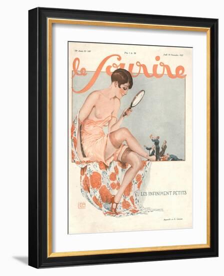 Front Cover of 'Le Sourire', November 1927-Georges Leonnec-Framed Giclee Print