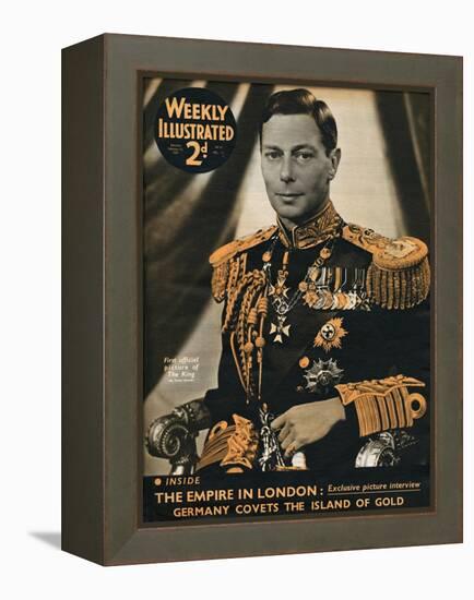 Front Cover of Weekly Illustrated Magazine - 13th February 1937-null-Framed Stretched Canvas