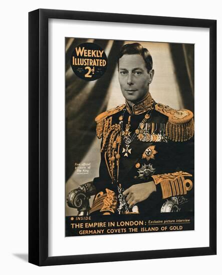 Front Cover of Weekly Illustrated Magazine - 13th February 1937-null-Framed Art Print