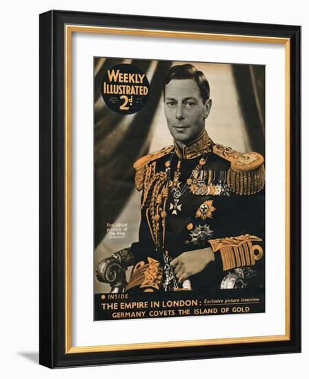 Front Cover of Weekly Illustrated Magazine - 13th February 1937-null-Framed Art Print