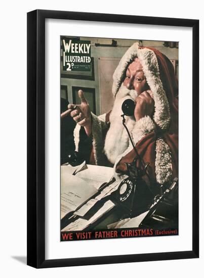 Front Cover of Weekly Illustrated Magazine - 14th December 1935-null-Framed Art Print