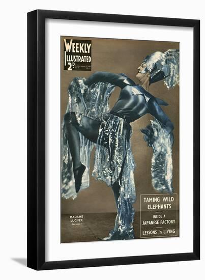 Front Cover of Weekly Illustrated Magazine - 15th February 1936-null-Framed Art Print