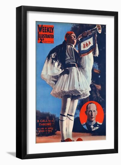 Front Cover of Weekly Illustrated Magazine - 23rd November 1935-null-Framed Art Print