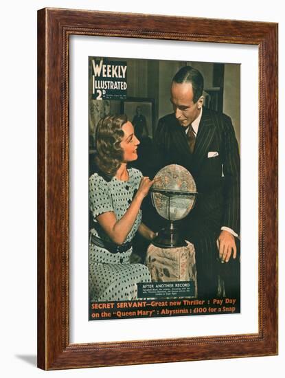 Front Cover of Weekly Illustrated Magazine - 24th August 1935-null-Framed Art Print