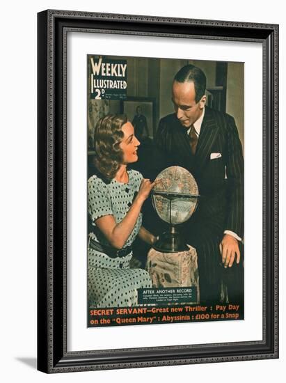 Front Cover of Weekly Illustrated Magazine - 24th August 1935-null-Framed Art Print