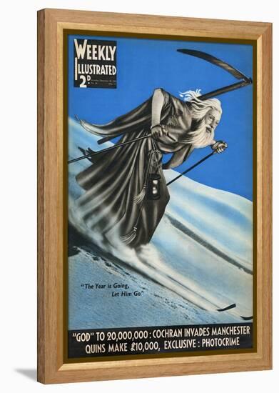 Front Cover of Weekly Illustrated Magazine - 28th December 1935-null-Framed Stretched Canvas