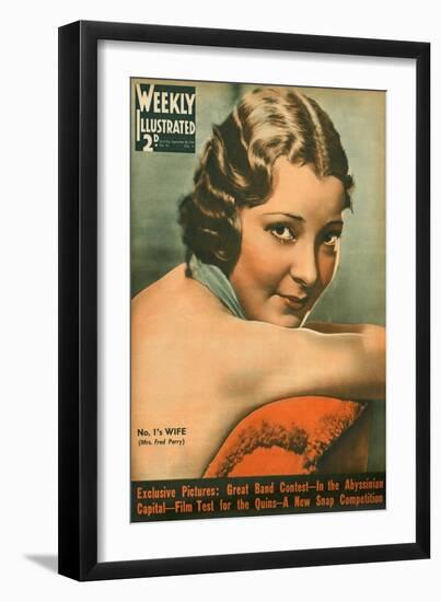 Front Cover of Weekly Illustrated Magazine - 28th September 1935-null-Framed Art Print