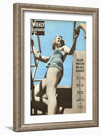Front Cover of Weekly Illustrated Magazine - 30th May 1936-null-Framed Art Print