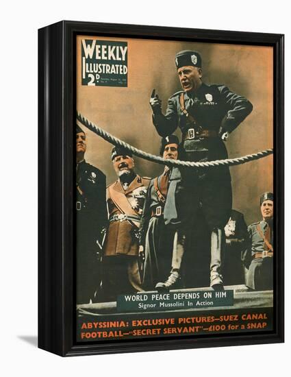 Front Cover of Weekly Illustrated Magazine - 31st August 1935-null-Framed Stretched Canvas