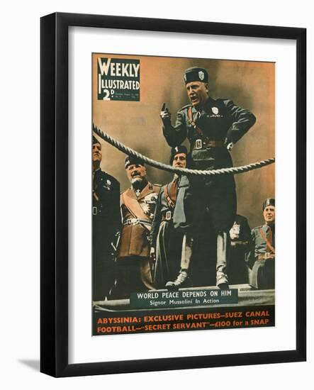 Front Cover of Weekly Illustrated Magazine - 31st August 1935-null-Framed Art Print