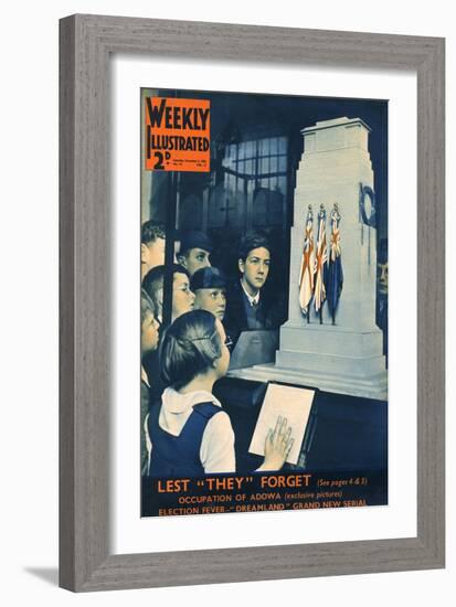 Front Cover of Weekly Illustrated Magazine - 9th November 1935-null-Framed Art Print