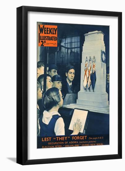Front Cover of Weekly Illustrated Magazine - 9th November 1935-null-Framed Art Print