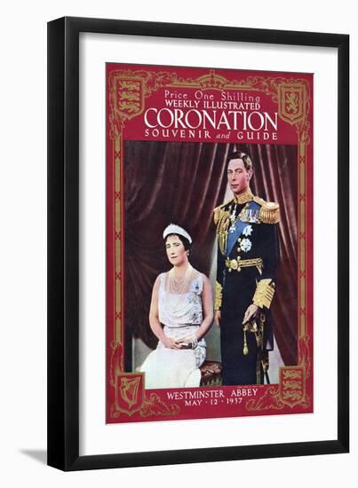 Front Cover of Weekly Illustrated Magazine - Coronation Souvenir Guide-null-Framed Art Print