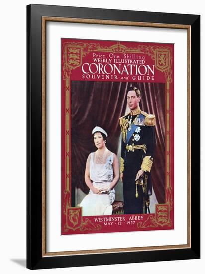 Front Cover of Weekly Illustrated Magazine - Coronation Souvenir Guide-null-Framed Art Print