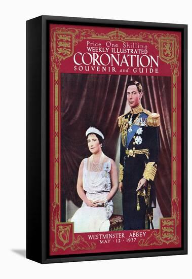 Front Cover of Weekly Illustrated Magazine - Coronation Souvenir Guide-null-Framed Stretched Canvas