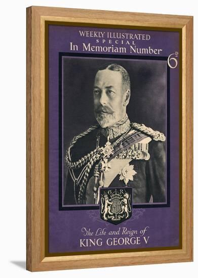 Front Cover of Weekly Illustrated Magazine - King George V Special Commemorative-null-Framed Stretched Canvas