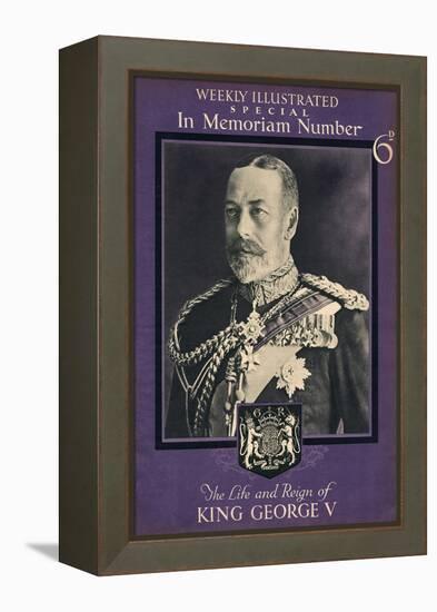 Front Cover of Weekly Illustrated Magazine - King George V Special Commemorative-null-Framed Stretched Canvas