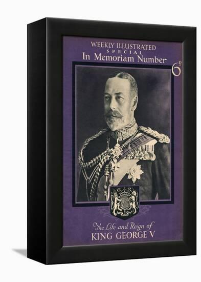 Front Cover of Weekly Illustrated Magazine - King George V Special Commemorative-null-Framed Stretched Canvas