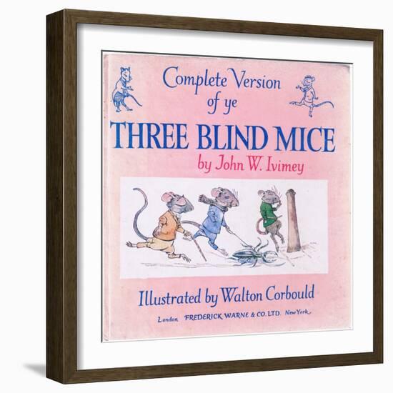 Front Cover the Three Blind Mice-Walton Corbould-Framed Giclee Print