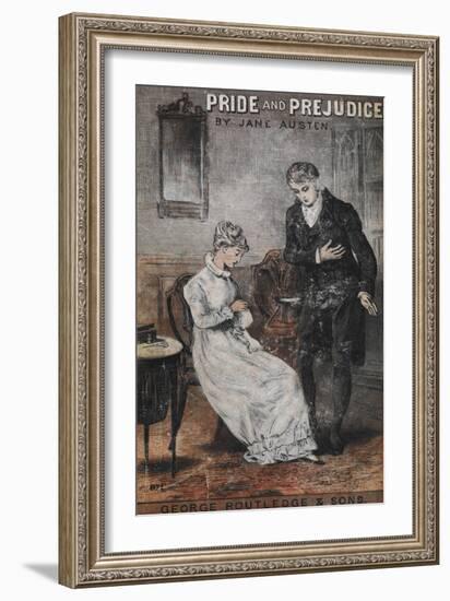 Front Cover To the Novel, 'Pride and Prejudice' by Jane Austen-null-Framed Giclee Print