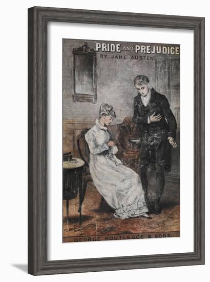 Front Cover To the Novel, 'Pride and Prejudice' by Jane Austen-null-Framed Giclee Print