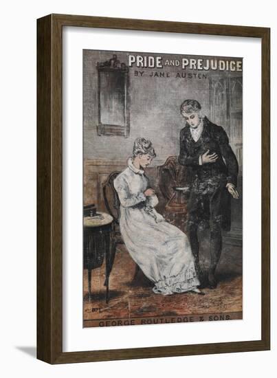 Front Cover To the Novel, 'Pride and Prejudice' by Jane Austen--Framed Giclee Print