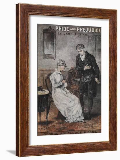 Front Cover To the Novel, 'Pride and Prejudice' by Jane Austen-null-Framed Giclee Print