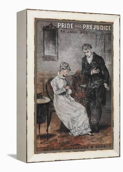 Front Cover To the Novel, 'Pride and Prejudice' by Jane Austen-null-Framed Premier Image Canvas