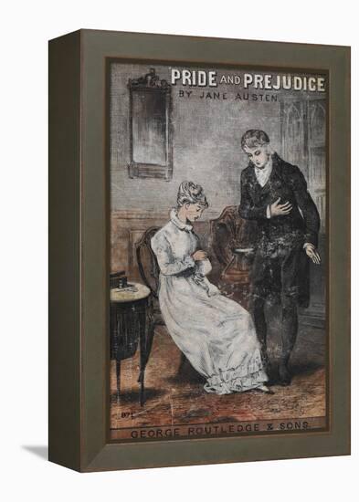 Front Cover To the Novel, 'Pride and Prejudice' by Jane Austen-null-Framed Premier Image Canvas