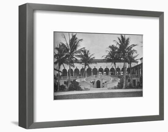 Front elevation of the clubhouse, Gulf Stream Golf Club, Palm Beach, Florida, 1925-null-Framed Photographic Print
