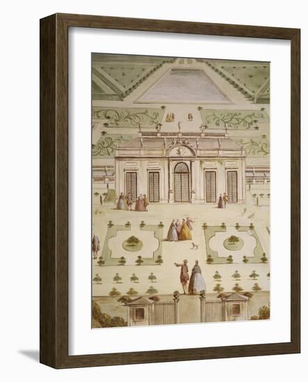 Front Elevation of Villa and Notional Garden-Andrea Urbani-Framed Giclee Print